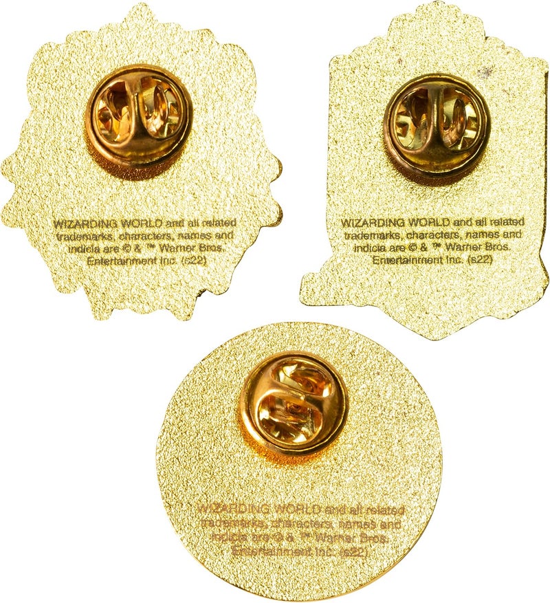 Harry Potter Enamel Pins, Set of 3 - Collectible Metal Pin Button Accessory - Officially Licensed - Book & Movie Gift for Kids, Boys, Girls & Teens - Image 4